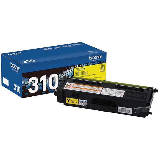 Genuine Brother TN310Y Yellow Toner Cartridge (1,500 pages)