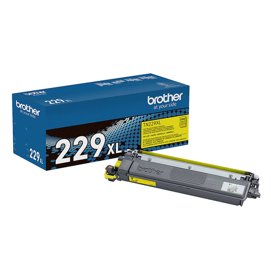 Genuine Brother TN229XLY High Yield Yellow Toner Cartridge (2,300 pages)