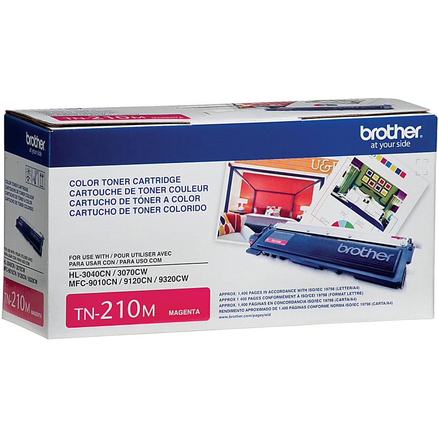 Genuine Brother TN210M Magenta Toner Cartridge (1,400 pages)