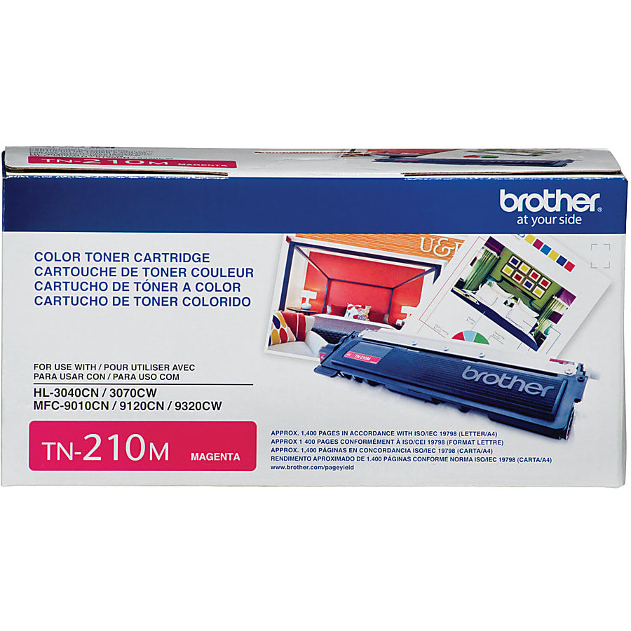 Genuine Brother TN210M Magenta Toner Cartridge (1,400 pages)