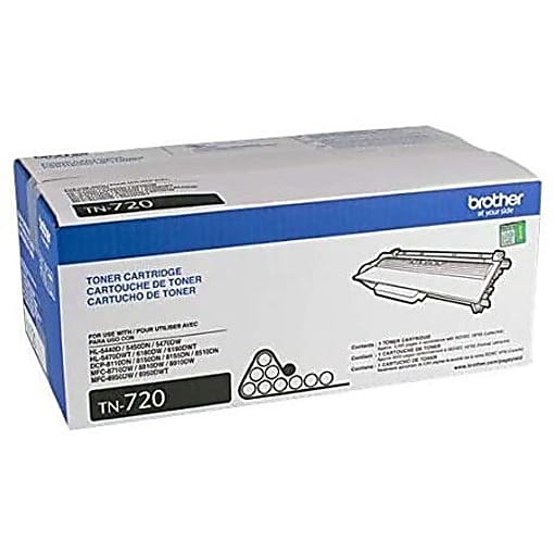 Genuine Brother TN720 Black Toner Cartridge (3,000 pages)
