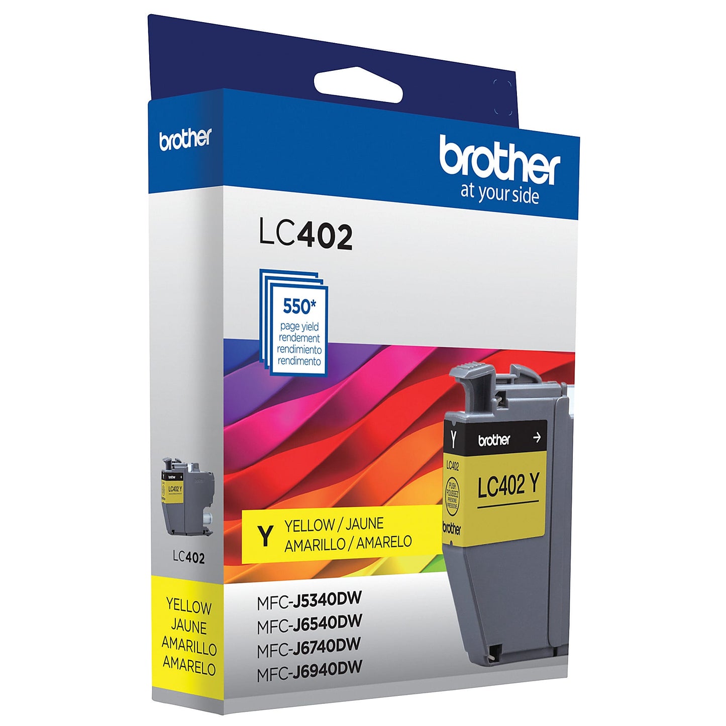 Genuine Brother LC402Y Yellow Ink Cartridge (550 pages)