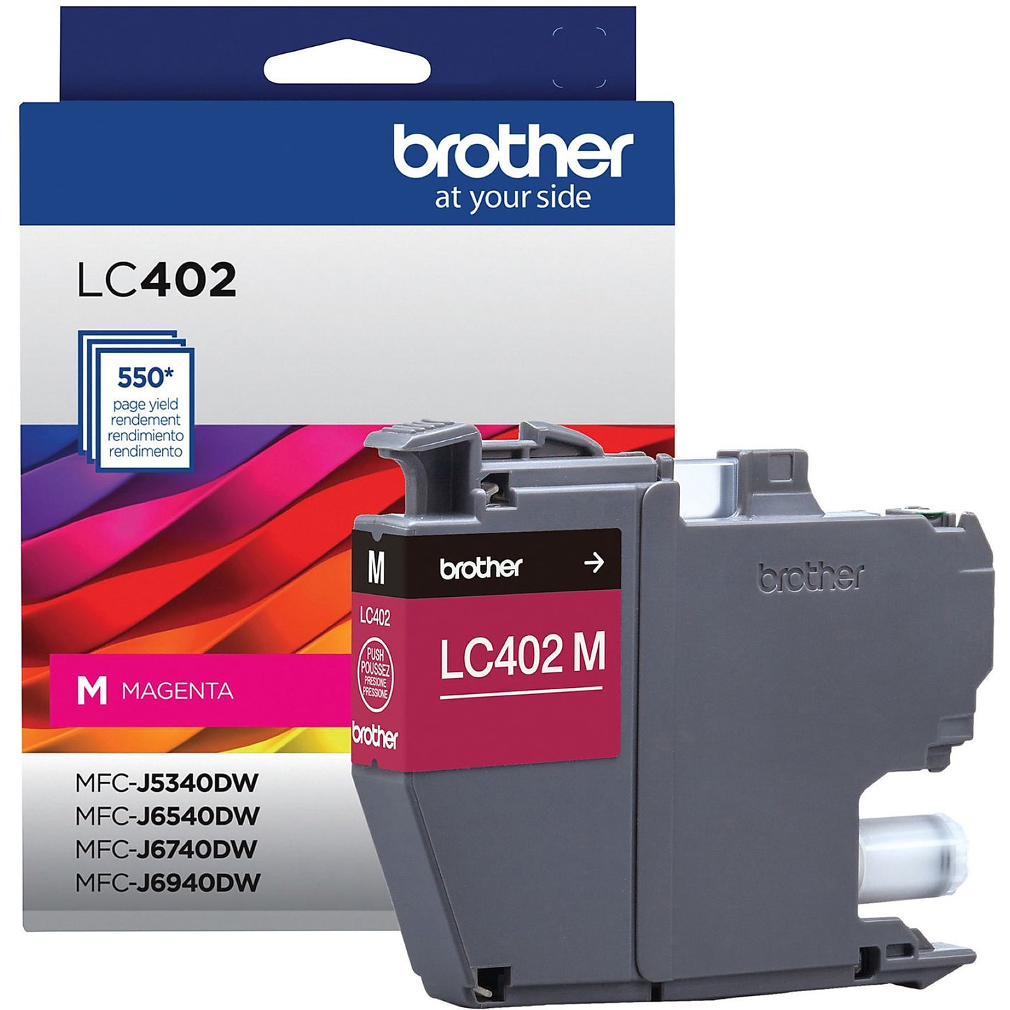 Genuine Brother LC402M Magenta Ink Cartridge (550 pages)