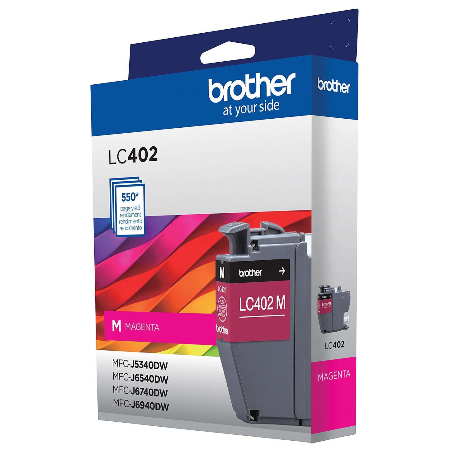 Genuine Brother LC402M Magenta Ink Cartridge (550 pages)