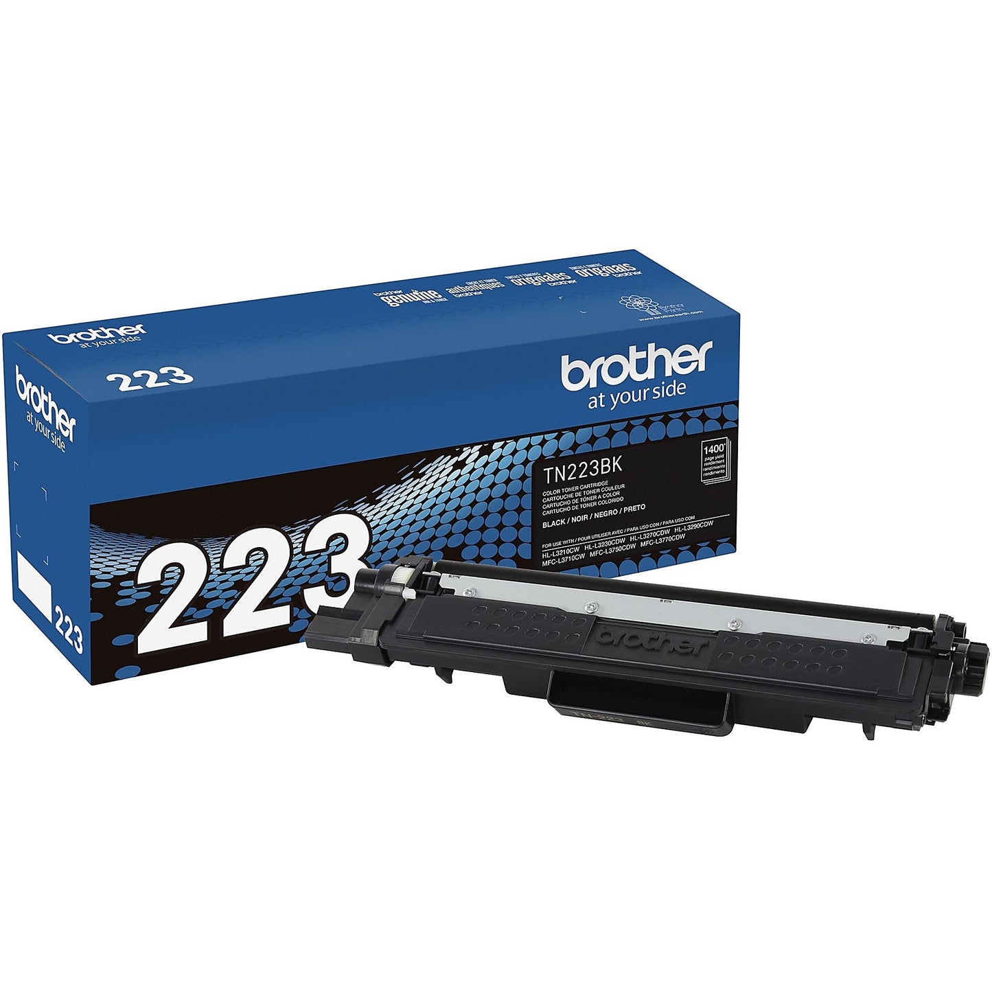 Genuine Brother TN223BK Black Toner Cartridge (1,300 pages)