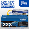 Genuine Brother TN223BK Black Toner Cartridge (1,300 pages)