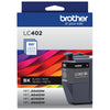 Genuine Brother LC402BK Black Ink Cartridge (550 pages)