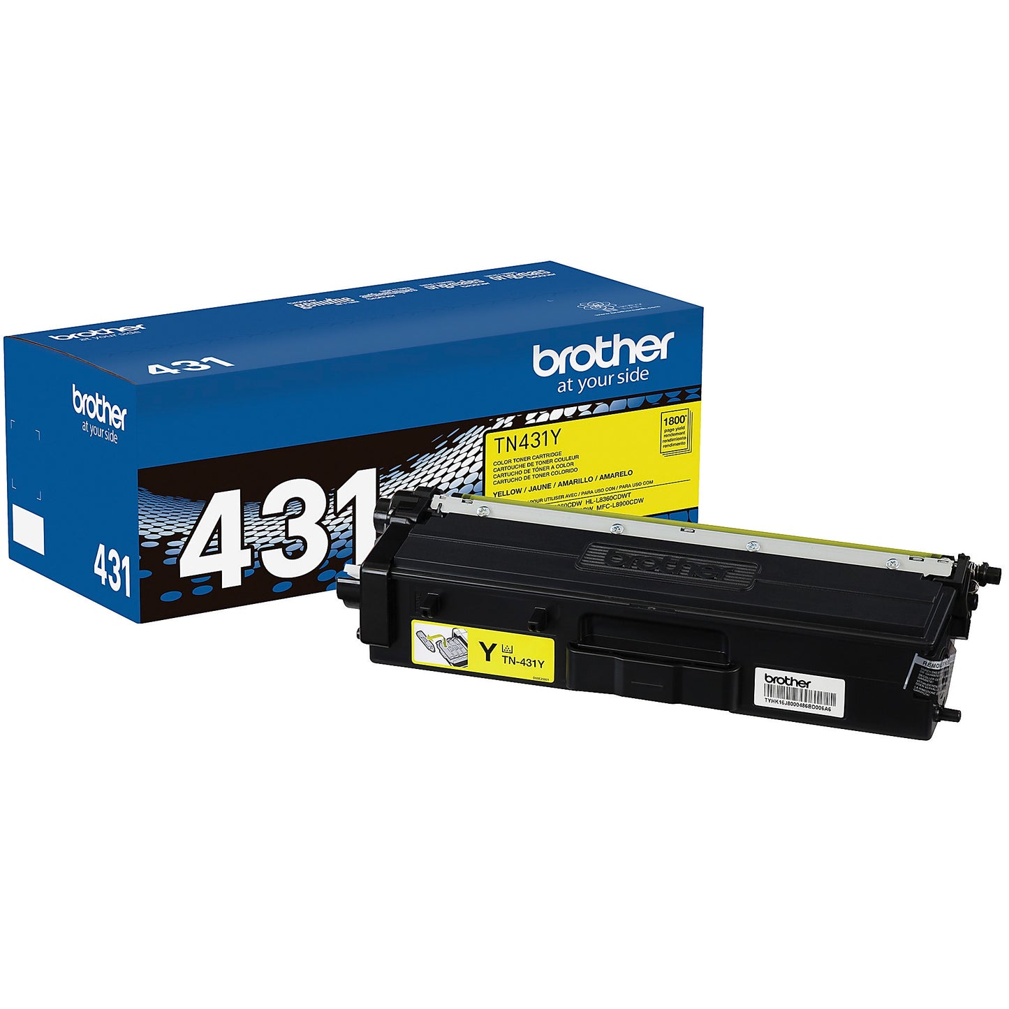 Genuine Brother TN431Y Yellow Toner Cartridge (1,800 pages)