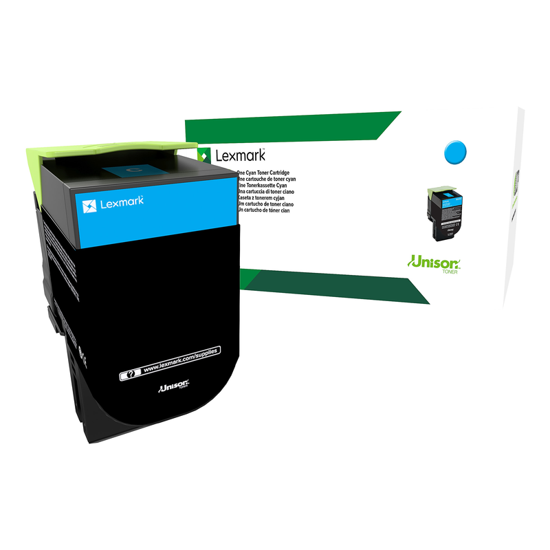 Genuine Lexmark 70C10C0 Cyan Toner Cartridge (1,000 pages) Return Program