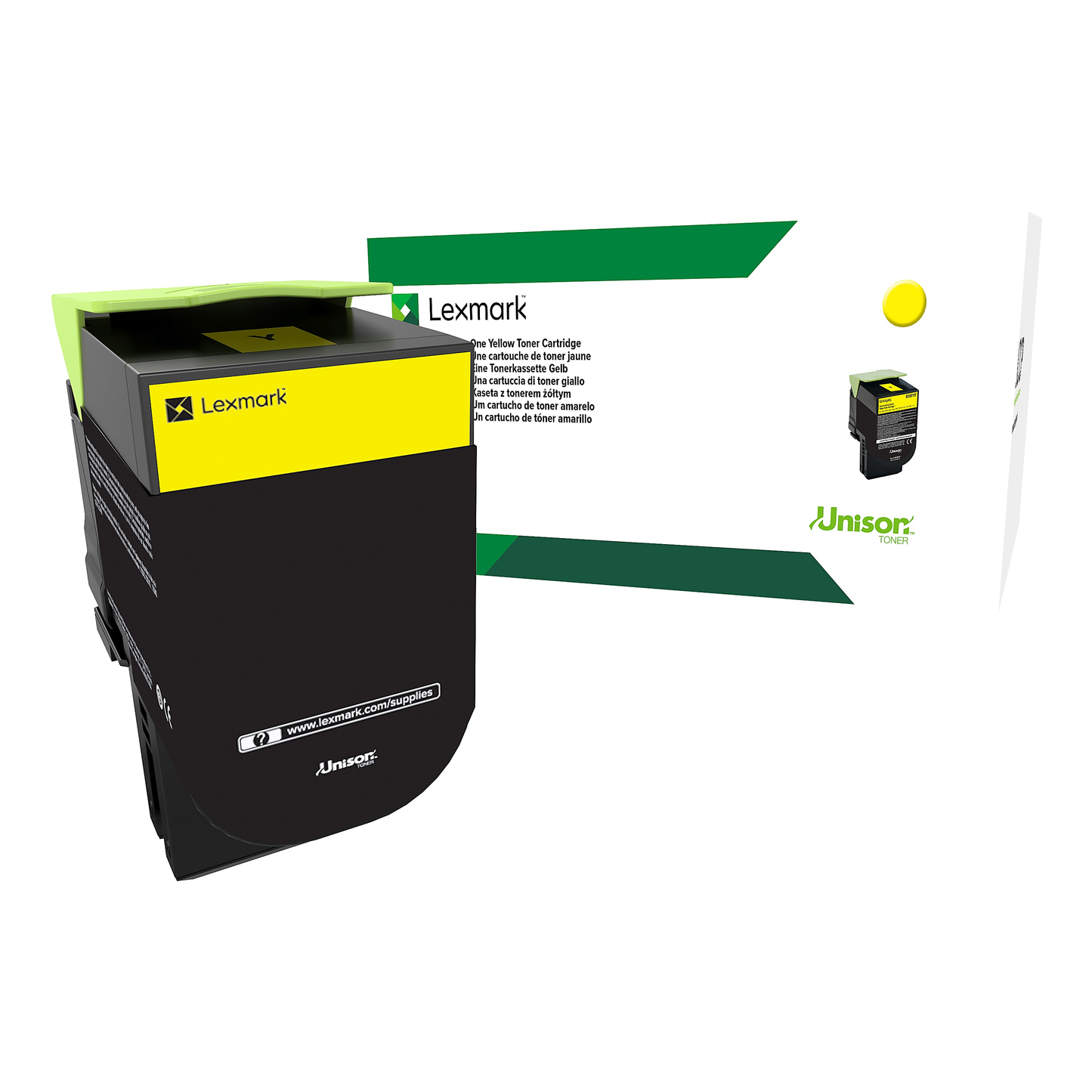 Genuine Lexmark 70C10Y0 Yellow Toner Cartridge (1,000 pages) Return Program