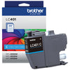 Genuine Brother LC401C Cyan Ink Cartridge (200 pages)