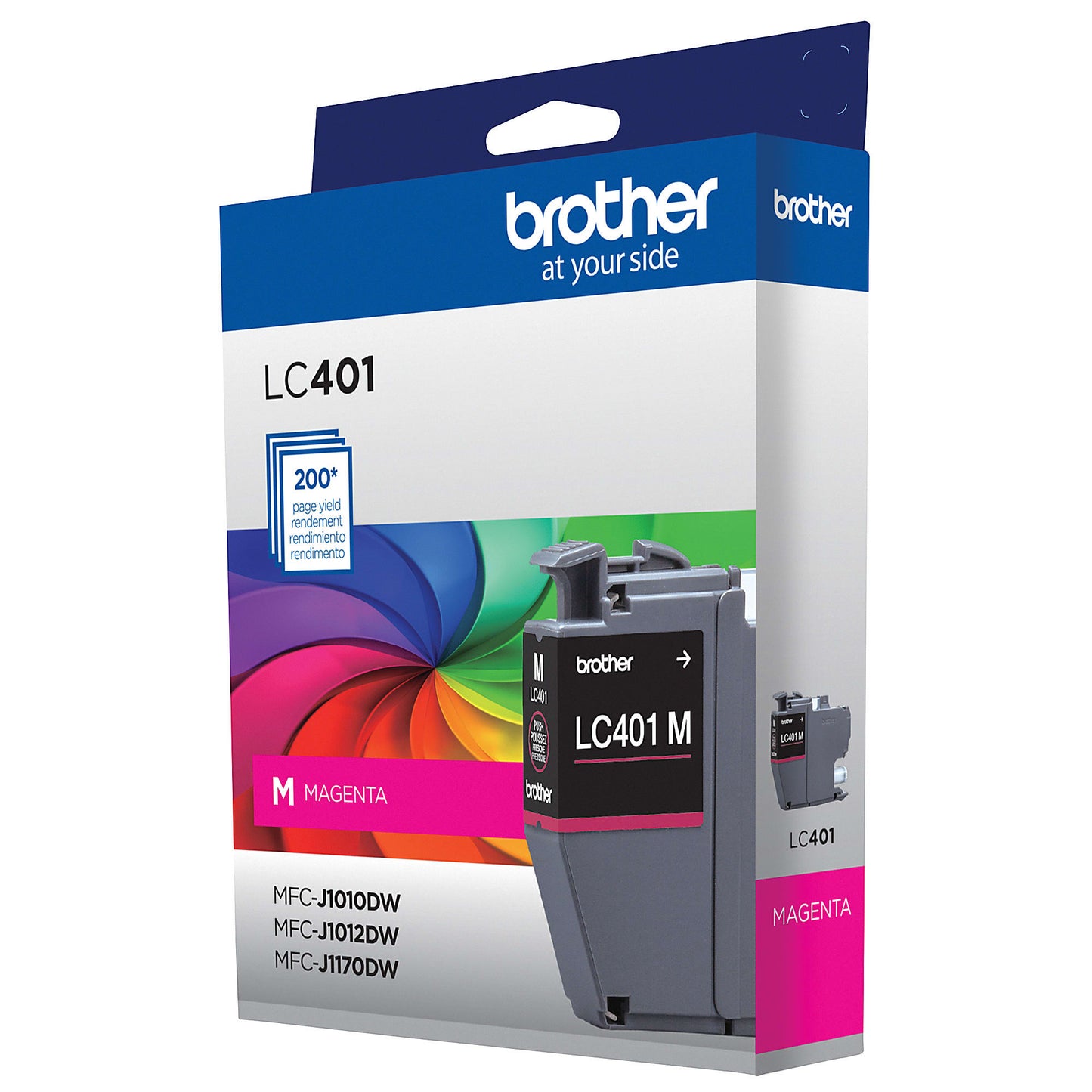 Genuine Brother LC401M Magenta Ink Cartridge (200 pages)