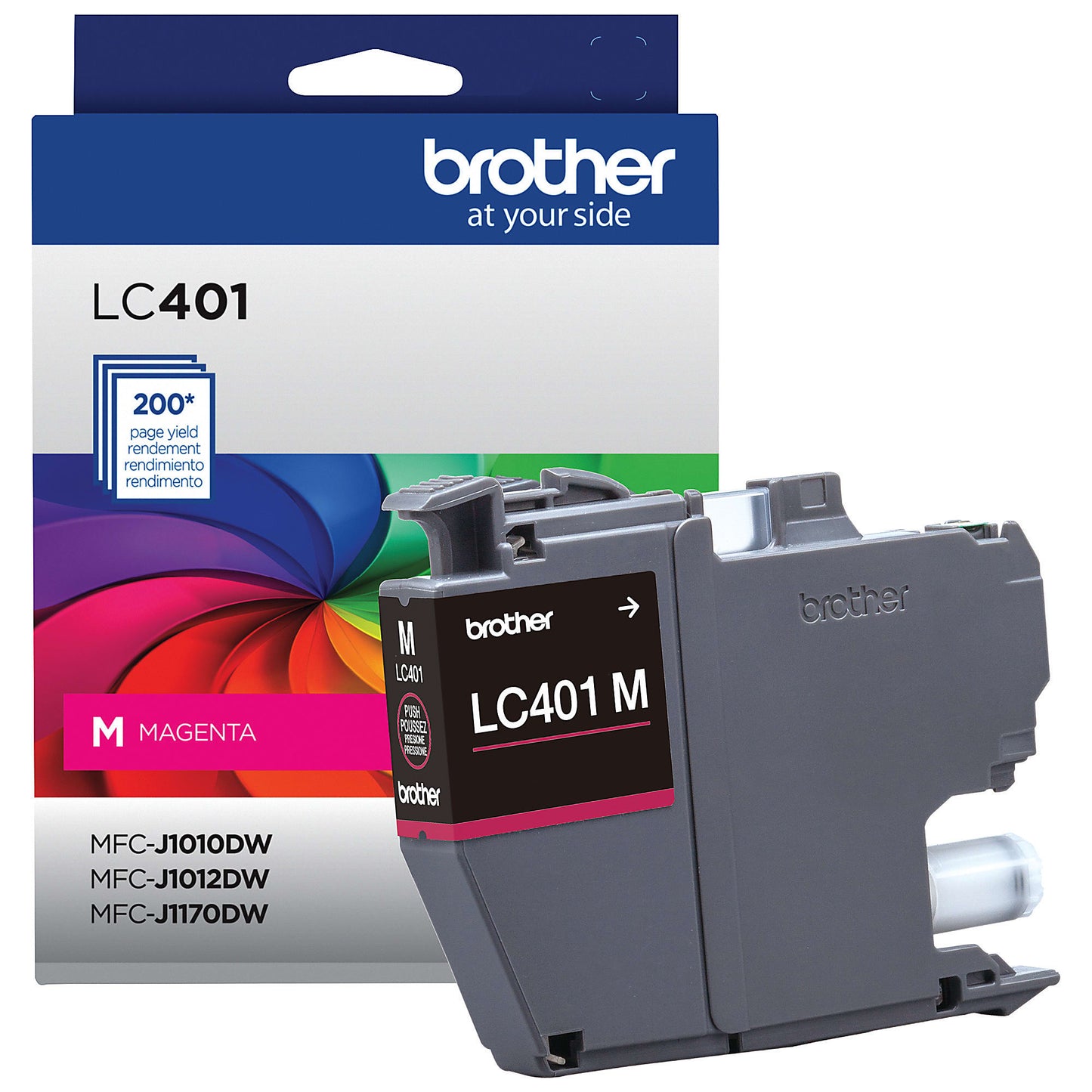 Genuine Brother LC401M Magenta Ink Cartridge (200 pages)