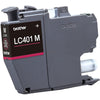 Genuine Brother LC401M Magenta Ink Cartridge (200 pages)