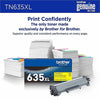 Genuine Brother TN635XLY Yellow Toner Cartridge (4,500 pages)