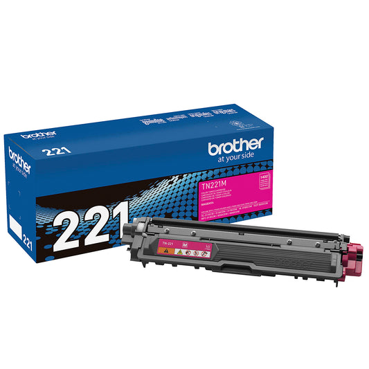 Genuine Brother TN221M Magenta Toner Cartridge (1,400 pages)