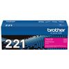 Genuine Brother TN221M Magenta Toner Cartridge (1,400 pages)