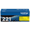 Genuine Brother TN221Y Yellow Toner Cartridge (1,400 pages)