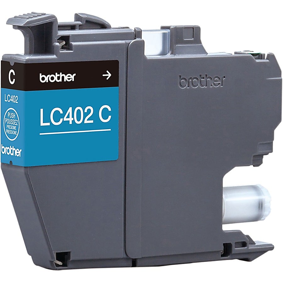 Genuine Brother LC402C Cyan Ink Cartridge (550 pages)