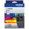 Genuine Brother LC401XLY High Yield Yellow Ink Cartridge (500 pages)