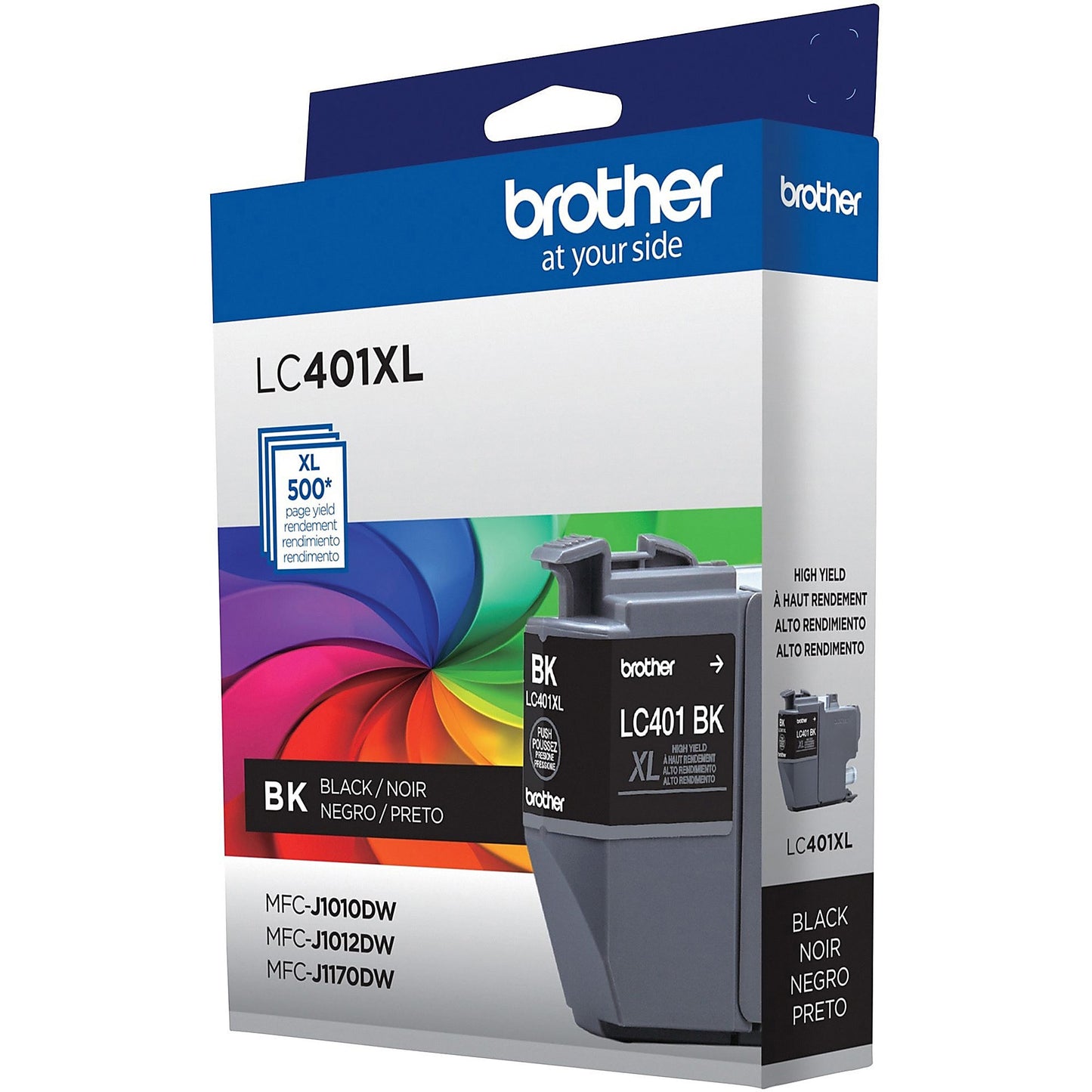 Genuine Brother LC401XLBK High Yield Black Ink Cartridge (500 pages)