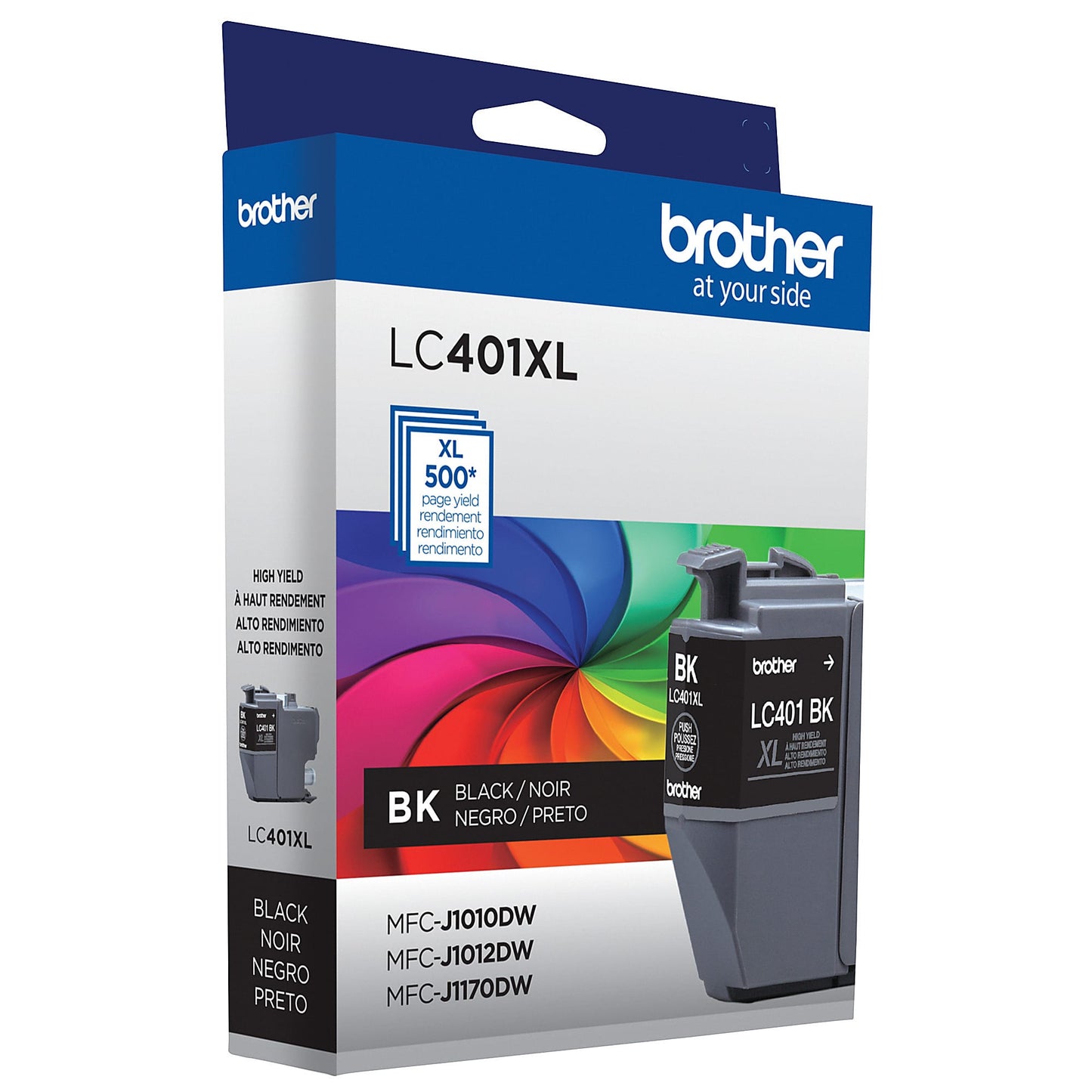 Genuine Brother LC401XLBK High Yield Black Ink Cartridge (500 pages)