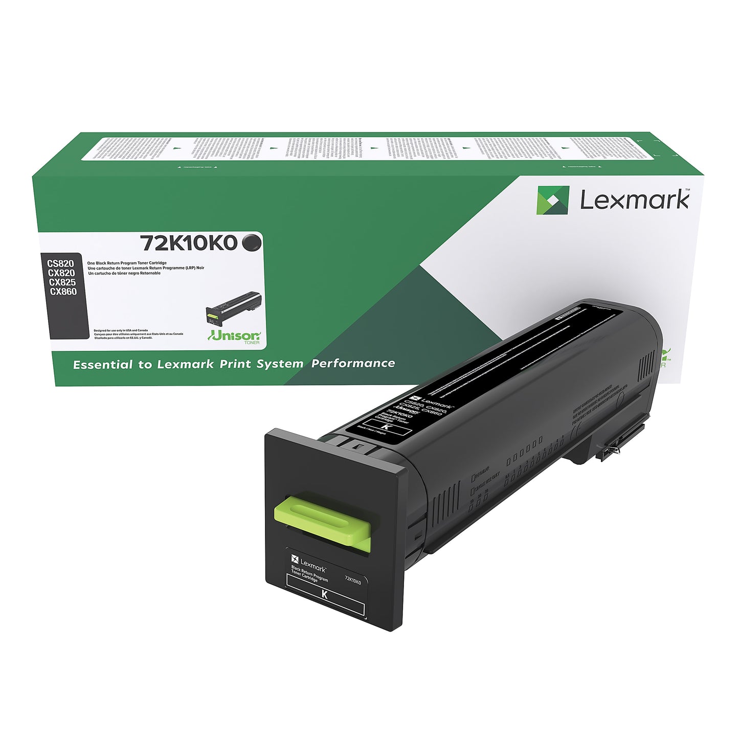 Genuine Lexmark 72K10K0 Black Toner Cartridge (8,000 pages) Return Program