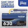 Genuine Brother TN630 Black Toner Cartridge (1,200 pages)
