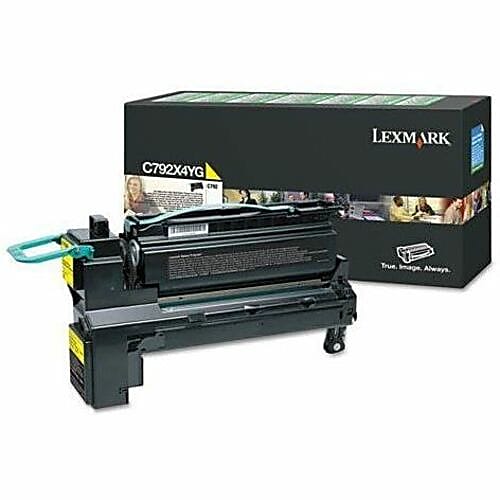 Genuine Lexmark C792X4YG High Yield Yellow Toner Cartridge (20,000 pages)