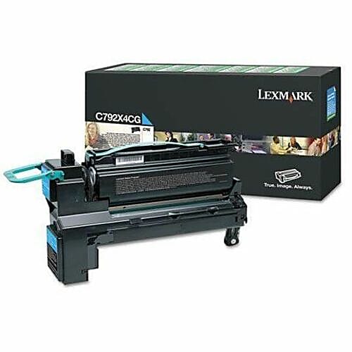 Genuine Lexmark C792X4CG High Yield Cyan Toner Cartridge (20,000 pages)