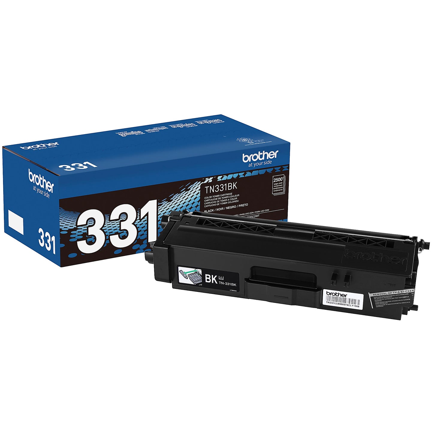 Genuine Brother TN331BK Black Toner Cartridge (2,500 pages)