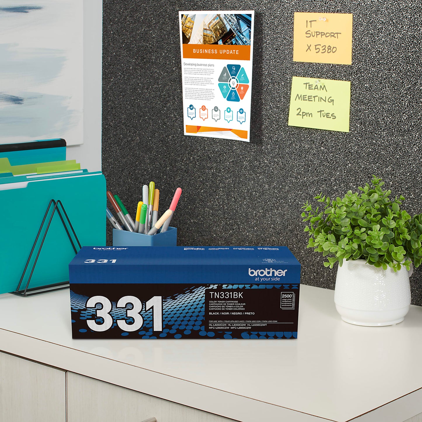 Genuine Brother TN331BK Black Toner Cartridge (2,500 pages)