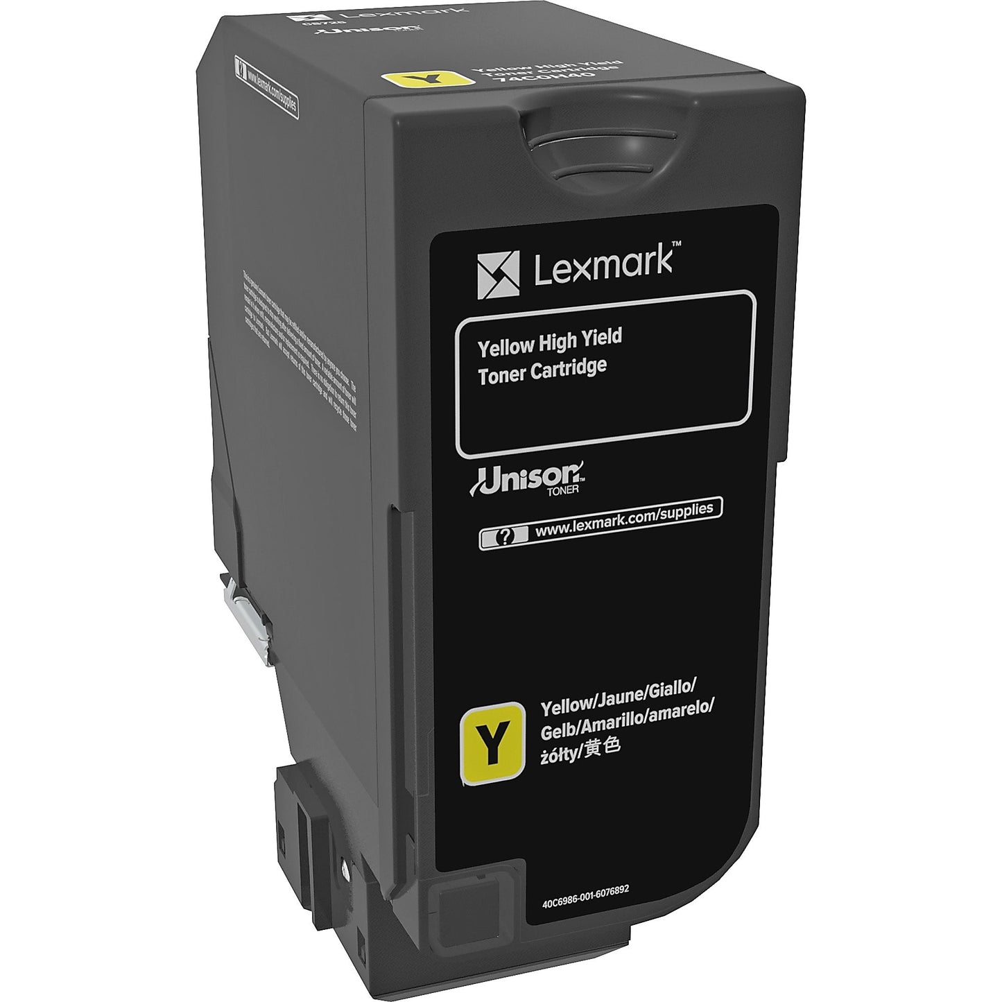 Genuine Lexmark 74C0H40 High Yield Yellow Toner Cartridge (12,000 pages)