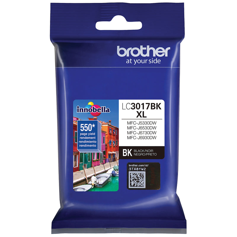 Genuine Brother LC3017BK Black Ink Cartridge (550 pages)