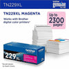 Genuine Brother TN229XLM Magenta Toner Cartridge (2,300 pages)