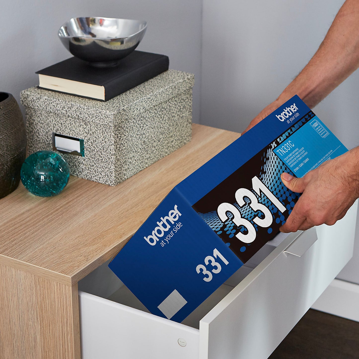 Genuine Brother TN331C Cyan Toner Cartridge (1,500 pages)