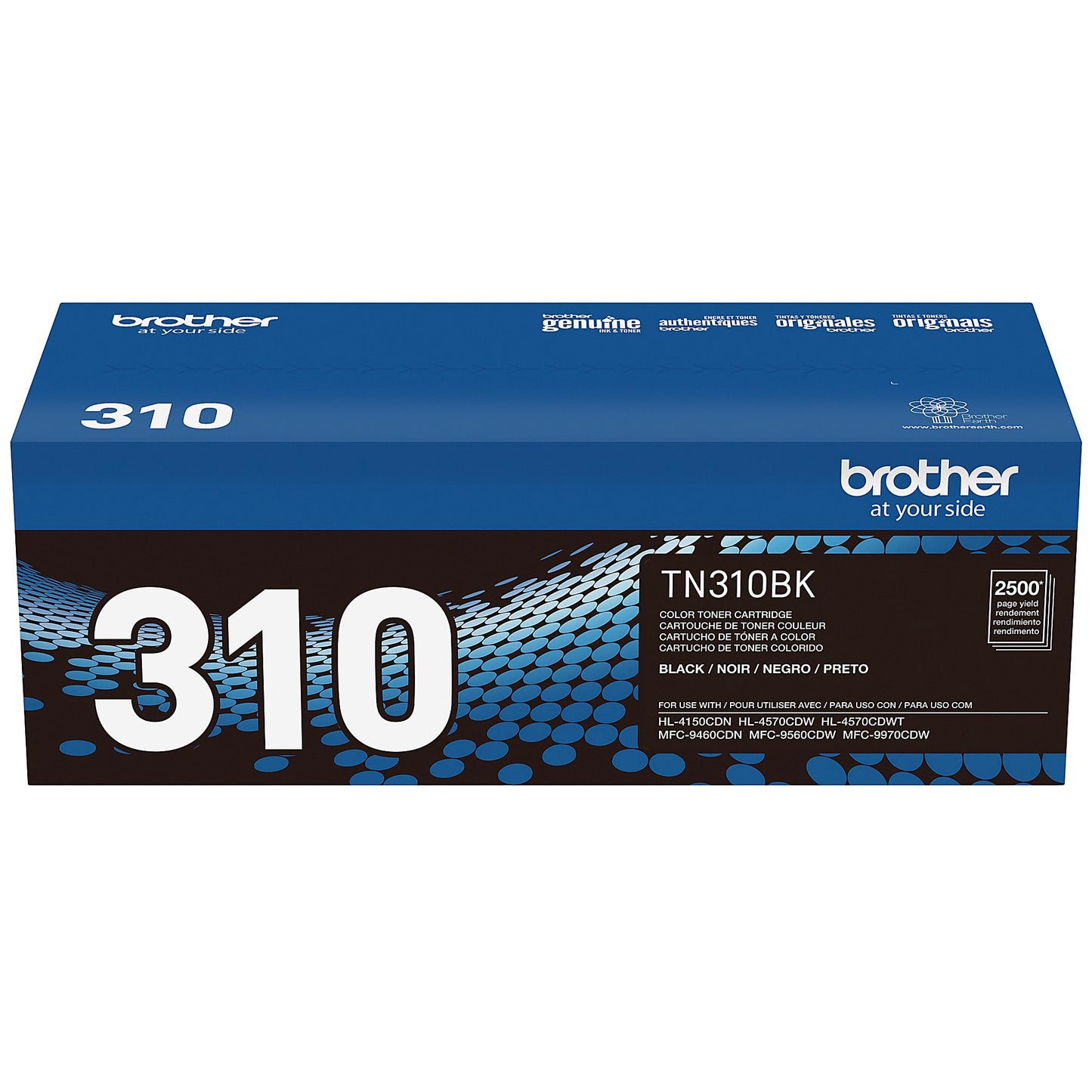 Genuine Brother TN310BK Black Toner Cartridge (2,500 pages)