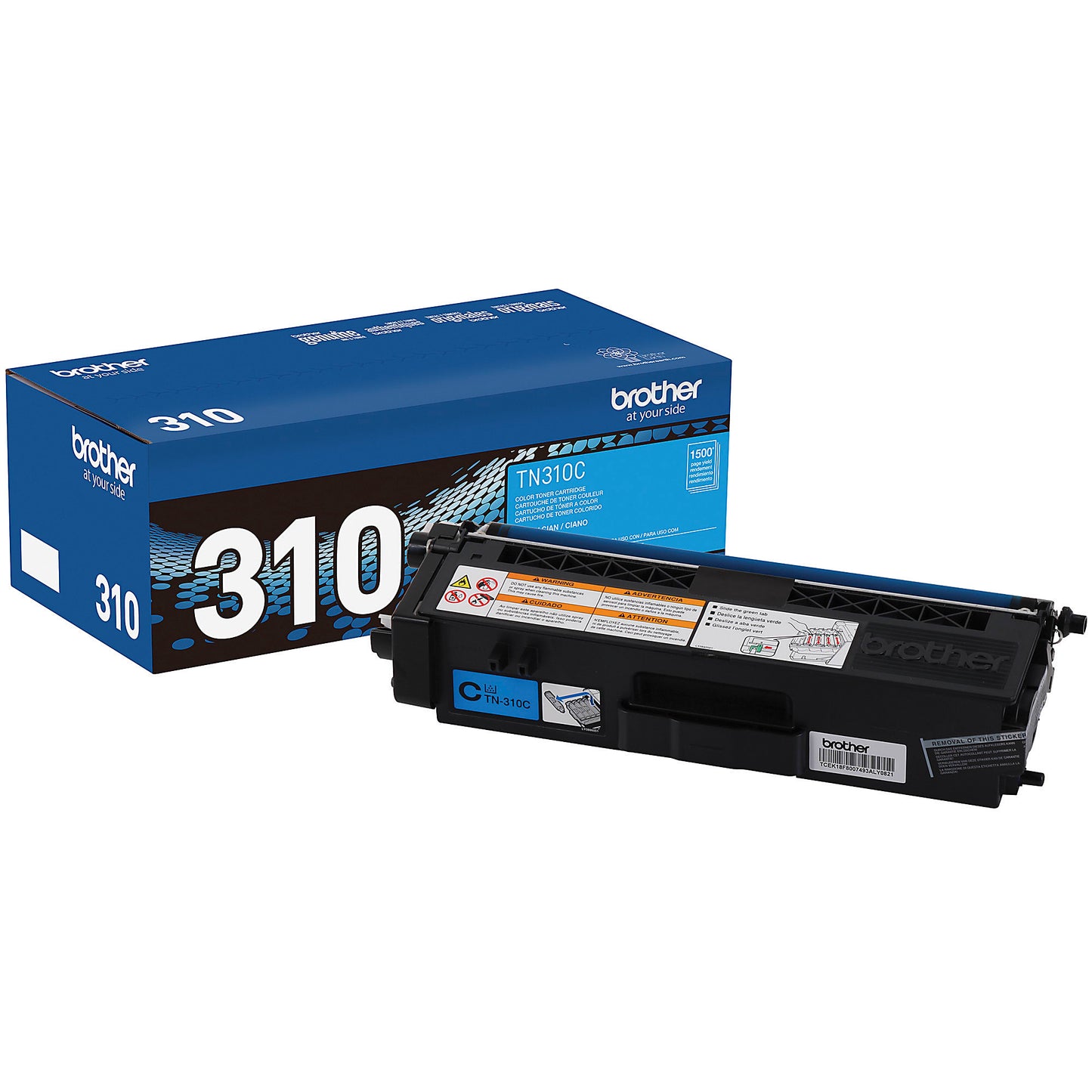 Genuine Brother TN310C Cyan Toner Cartridge (1,500 pages)