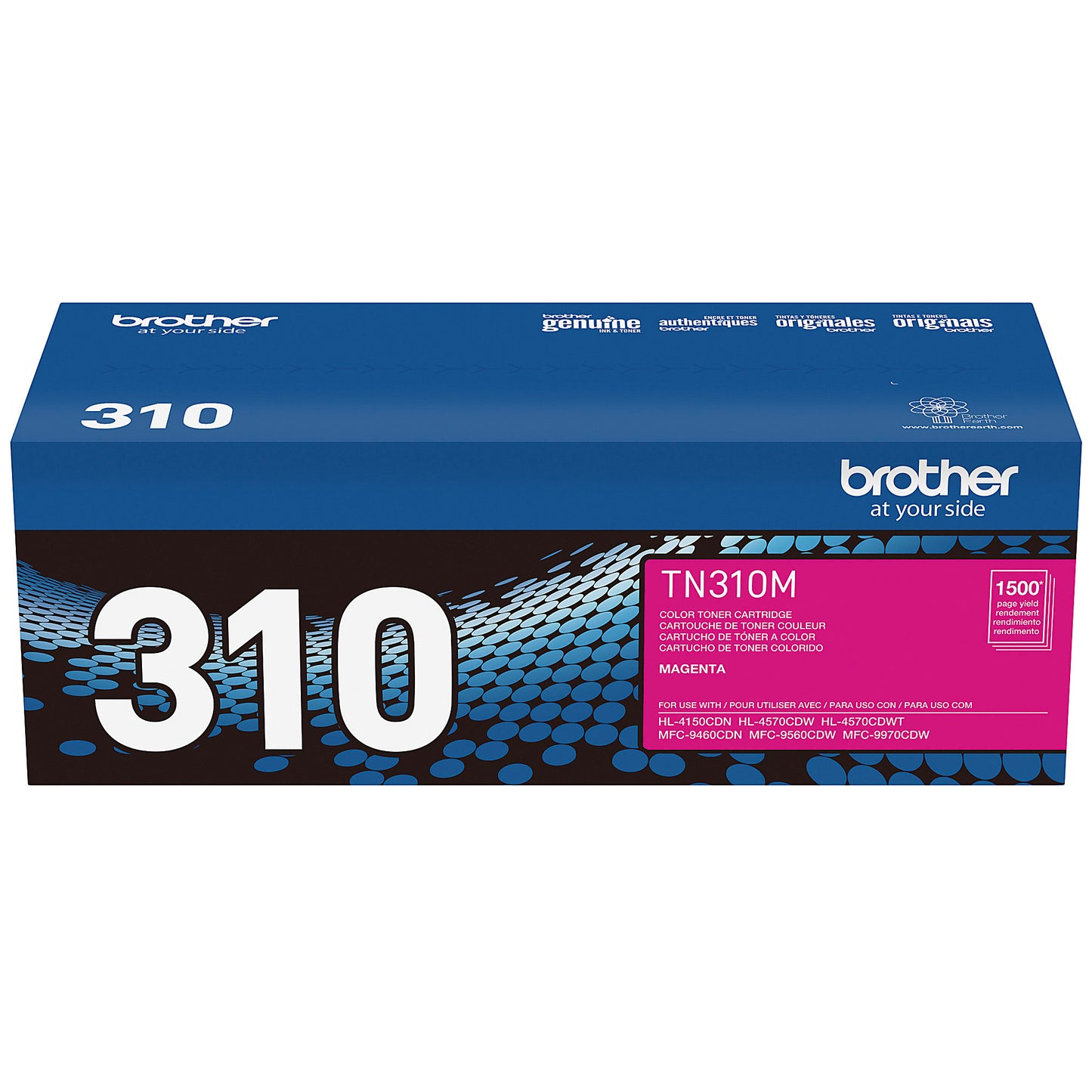Genuine Brother TN310M Magenta Toner Cartridge (1,500 pages)