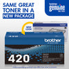 Genuine Brother TN420 Black Toner Cartridge (1,200 pages)