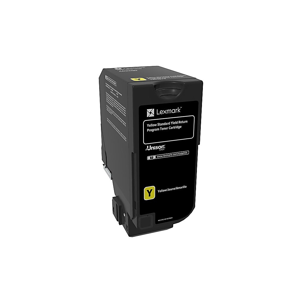 Genuine Lexmark 74C1SY0 High Yield Yellow Toner Cartridge (7,000 pages) Return Program