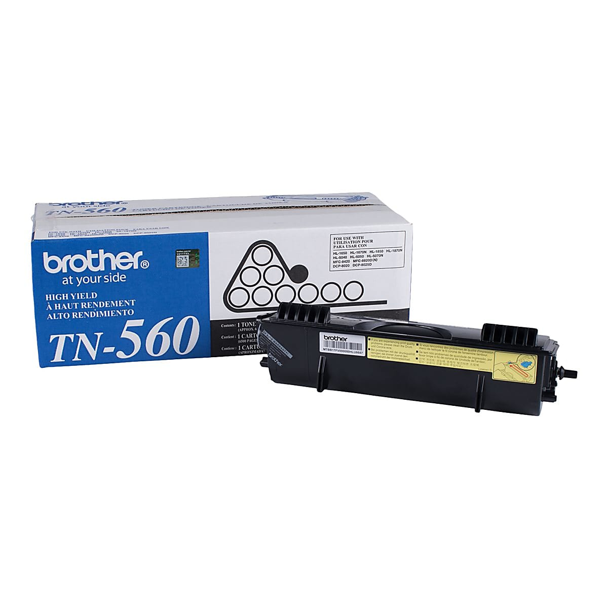 Genuine Brother TN560 Black Toner Cartridge (6,500 pages)