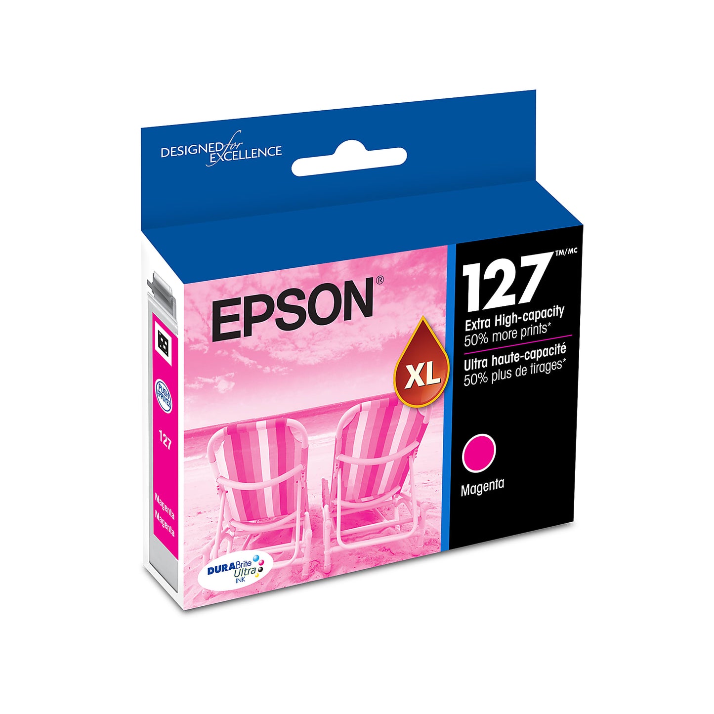 Genuine Epson T127320 Magenta Ink Cartridge (755 pages)