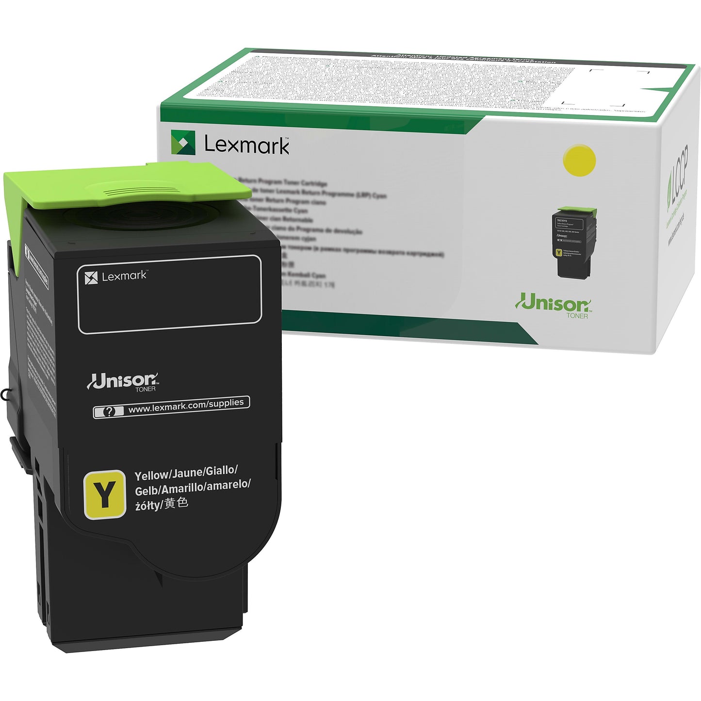 Genuine Lexmark 78C1UY0 High Yield Yellow Toner Cartridge (7,000 pages) Return Program