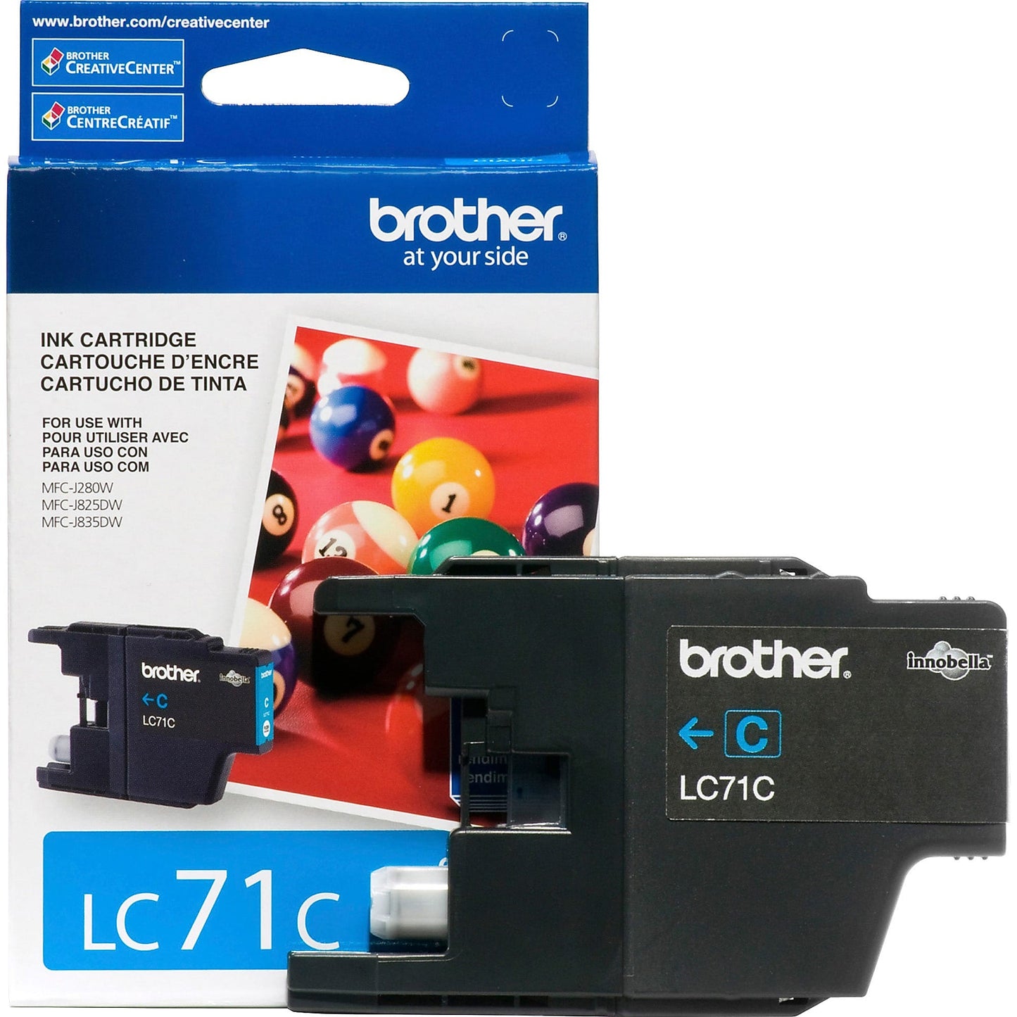 Genuine Brother LC71C Cyan Ink Cartridge (300 pages)