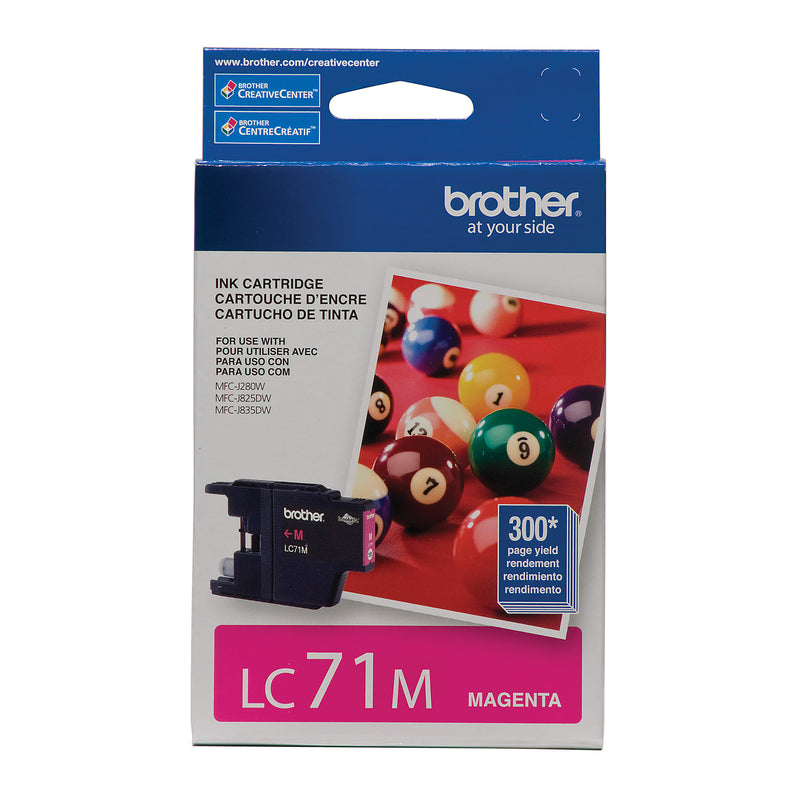 Genuine Brother LC71M Magenta Ink Cartridge (300 pages)