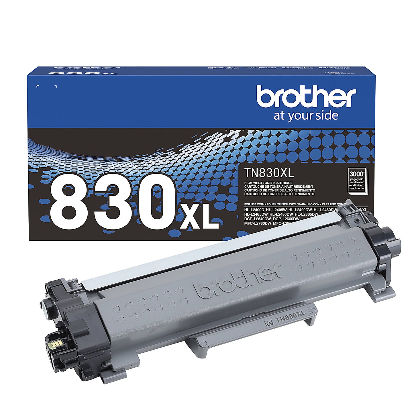 Genuine Brother TN830XL Black Toner Cartridge (3,000 pages)