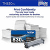 Genuine Brother TN830XL Black Toner Cartridge (3,000 pages)
