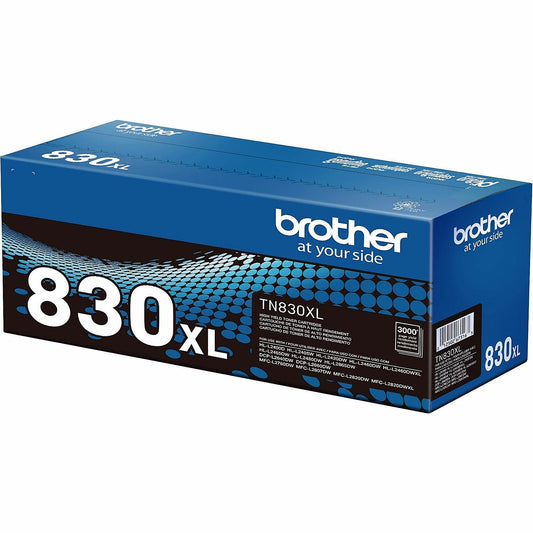 Genuine Brother TN830XL Black Toner Cartridge (3,000 pages)