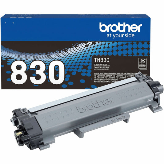 Genuine Brother TN830 Black Toner Cartridge (1,200 pages)